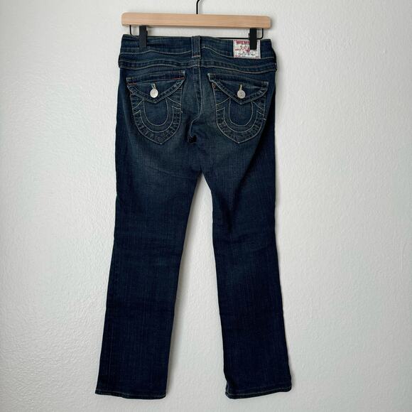 Vintage True Religion Women's Billy Jeans Straight Leg Low Rise Fading Size 25 - Picture 1 of 12